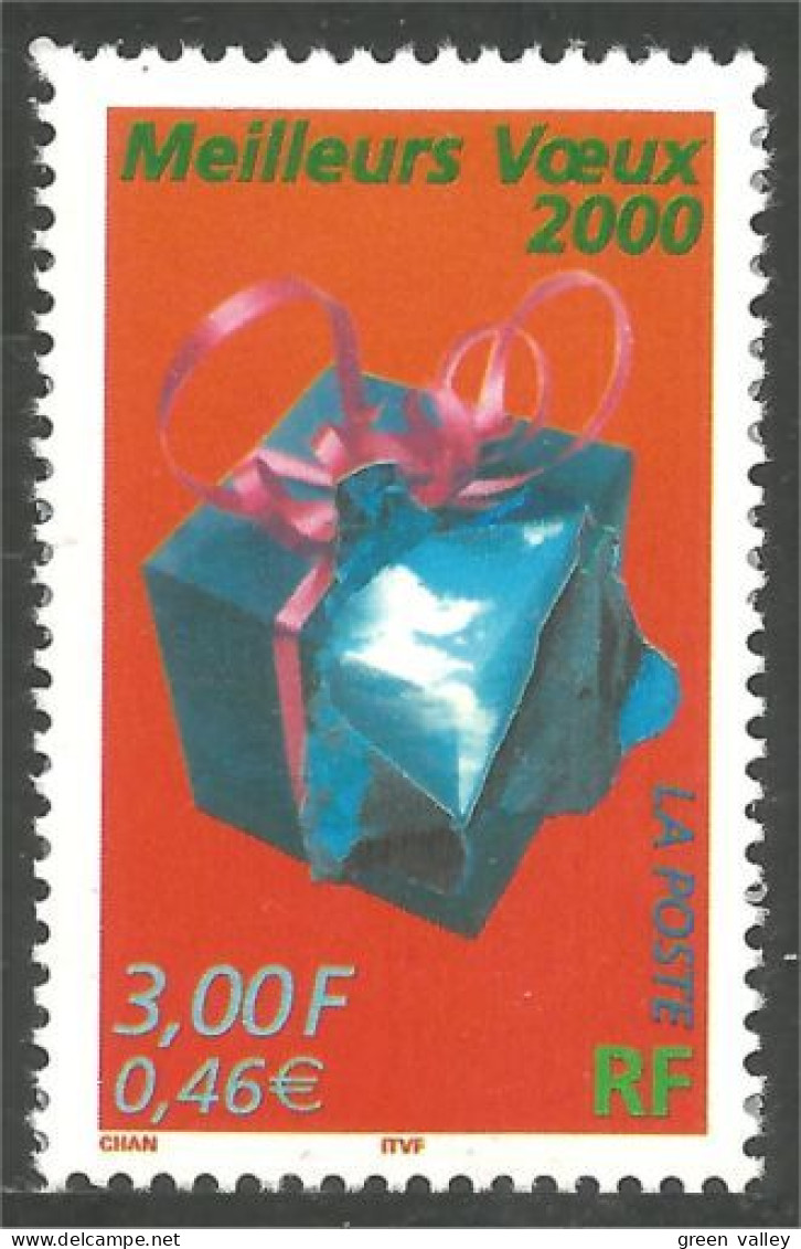 362 France Yv 3290 Meilleurs Voeux Best Wishes MNH ** Neuf SC (3290-1b) - Nouvel An