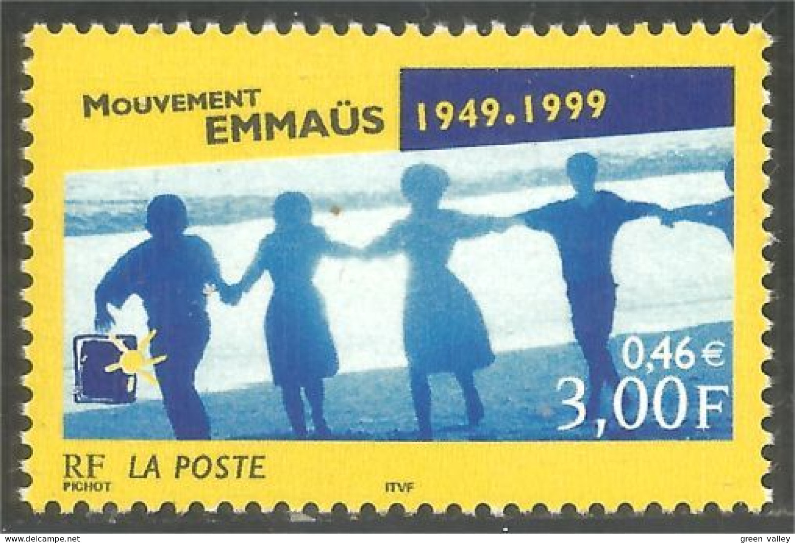 362 France Yv 3282 Mouvement Emmaus MNH ** Neuf SC (3282-1b) - Autres & Non Classés