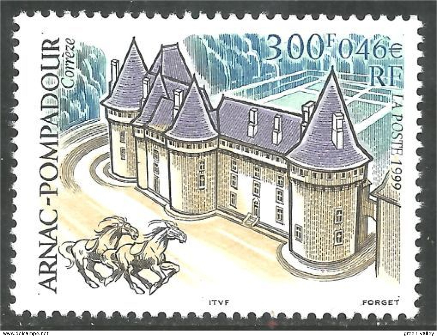 362 France Yv 3279 Chateau Arnac Pompadour Castle Schloss Castello MNH ** Neuf SC (3279-1a) - Neufs