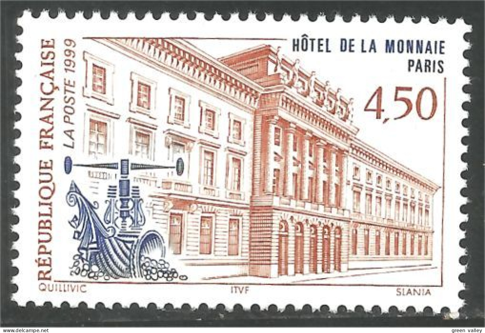 362 France Yv 3252 Hotel Monnaie Paris MNH ** Neuf SC (3252-1b) - Münzen