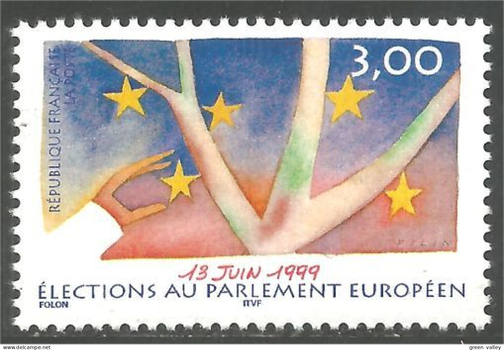 362 France Yv 3237 Election Parlement Européen Parliament MNH ** Neuf SC (3237-1b) - Sonstige & Ohne Zuordnung