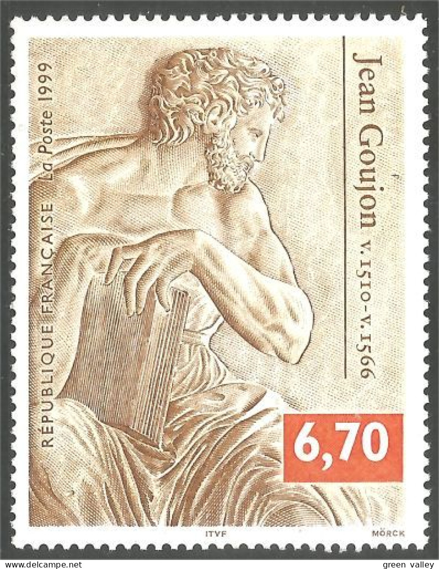 362 France Yv 3222 Jean Goujon Architecte Sculpteur MNH ** Neuf SC (3222-1) - Sculpture