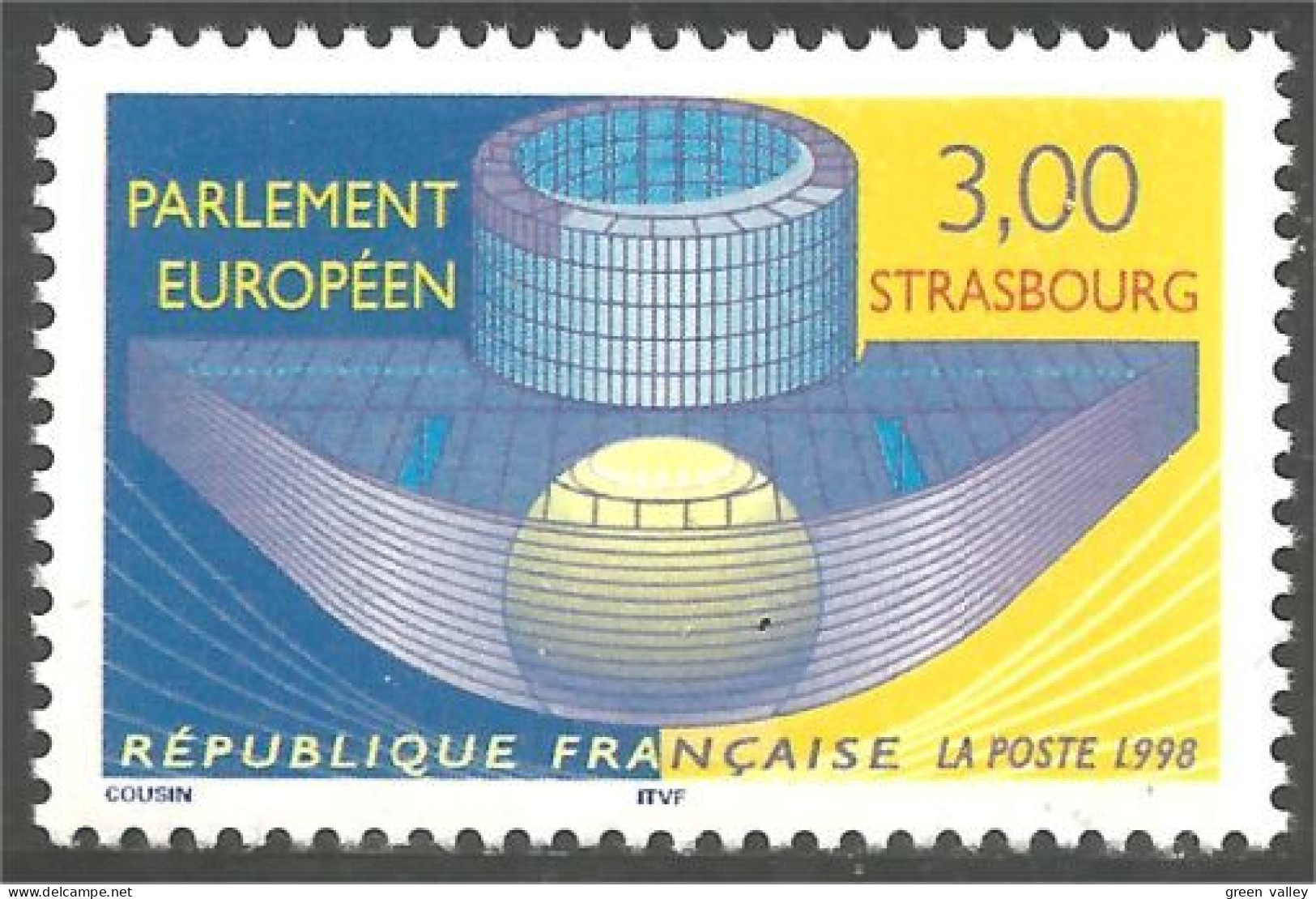 362 France Yv 3206 Parlement Européen Parliament MNH ** Neuf SC (3206-1b) - Other & Unclassified