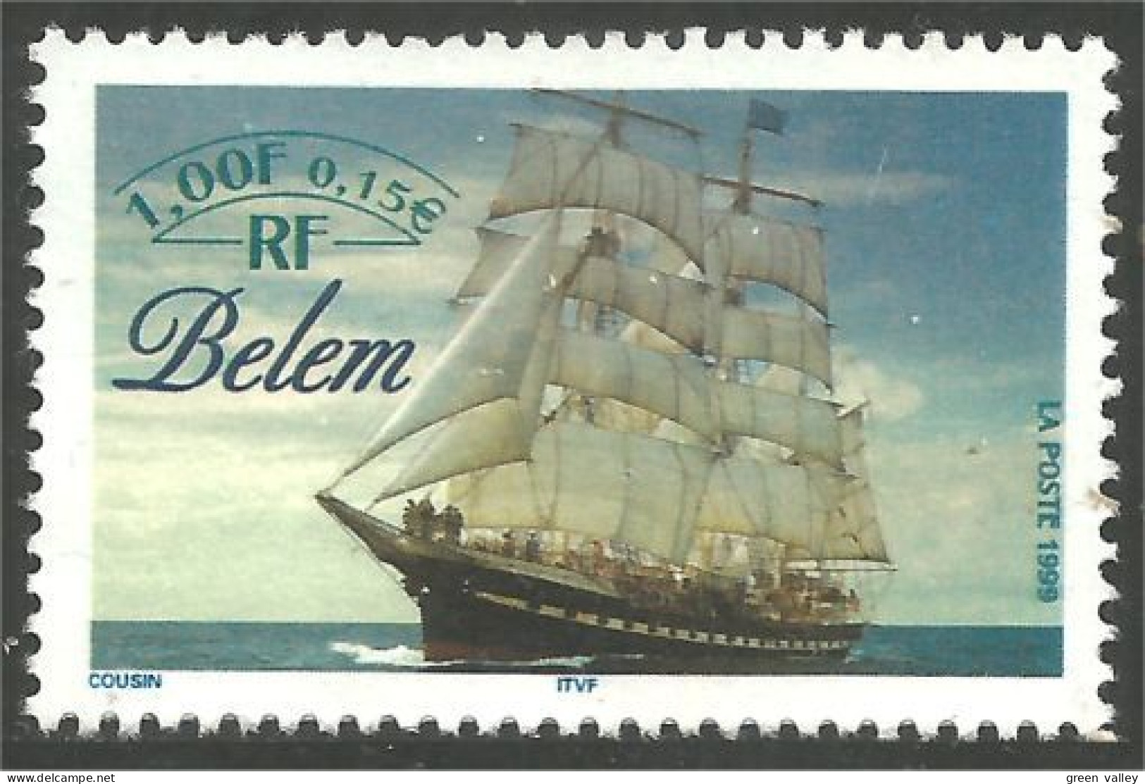 362 France Yv 3274 Voilier Belem Vateau Sailing Ship Boat Schiff MNH ** Neuf SC (3274-1) - Unused Stamps