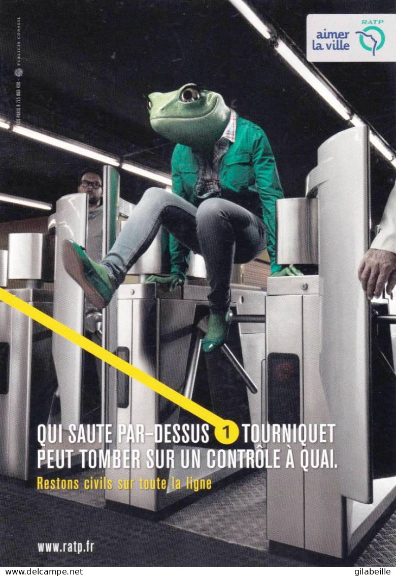 Publicité - RATP - Aimer La Ville - Restons Civils Sur Toute La Ligne - Publicidad