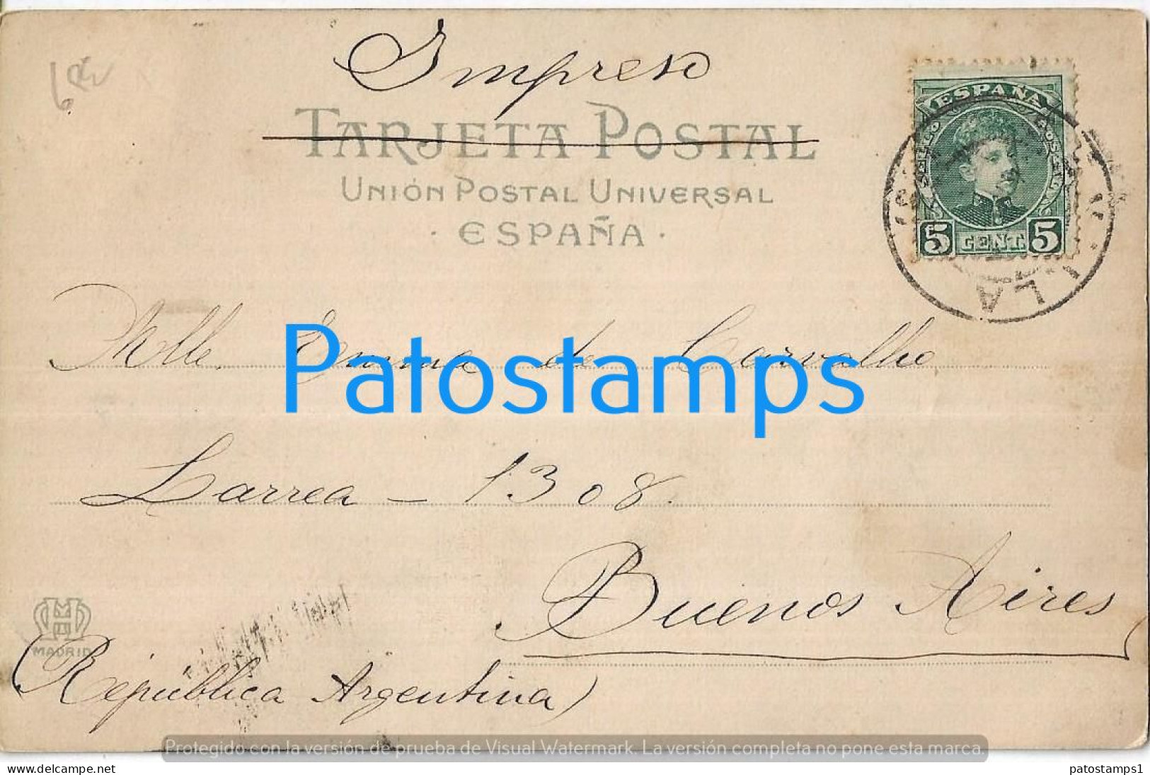 227032 SPAIN ESPAÑA SEVILLA PLAZA DE LA CONSTITUCION & RAILROAD CIRCULATED TO ARGENTINA POSTAL POSTCARD - Sonstige & Ohne Zuordnung