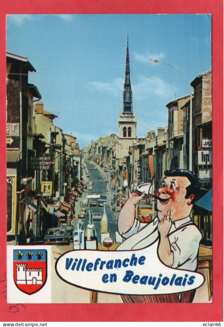 69  VILLEFRANCHE En BEAUJOLAIS Bonne Table Bon Vin Animation CPM Année 1986 Daguin EDIT Combier C I M Impeccable - Villefranche-sur-Saone