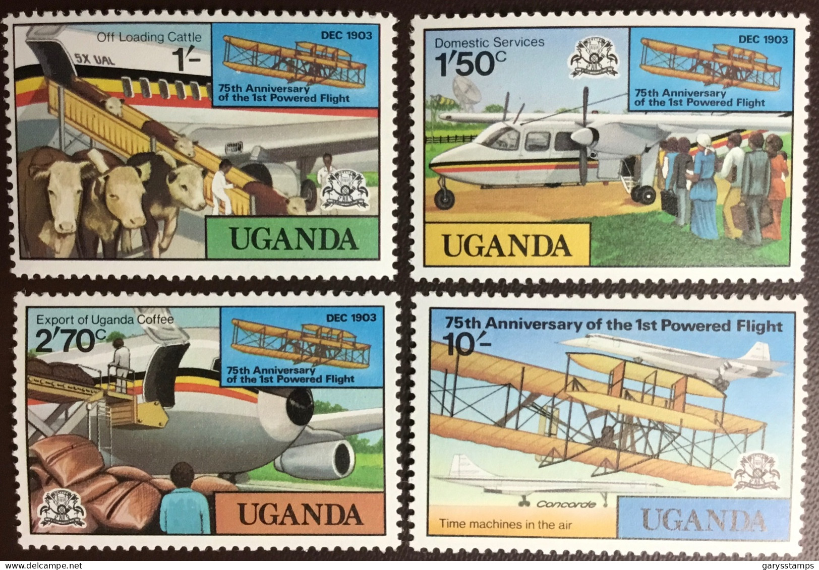Uganda 1978 Powered Flight Anniversary MNH - Uganda (1962-...)