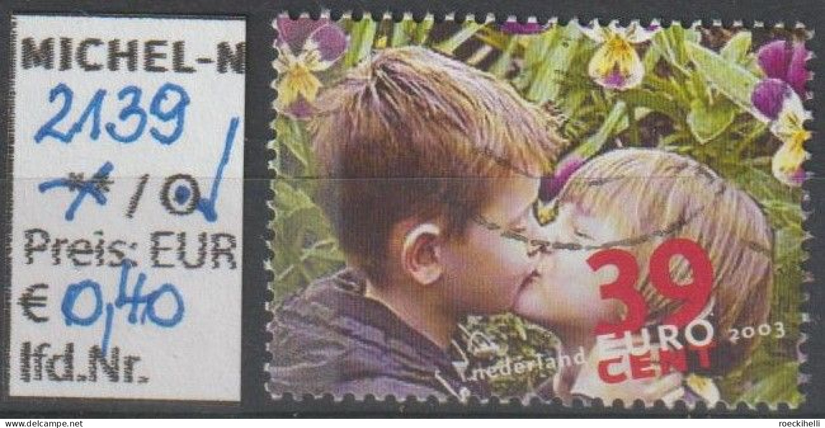 2003 - NIEDERLANDE - FM/DM "Alltagsszenen - Kinder" 39 C Mehrf. - O  Gestempelt - S.Scan (2139o Nl) - Used Stamps