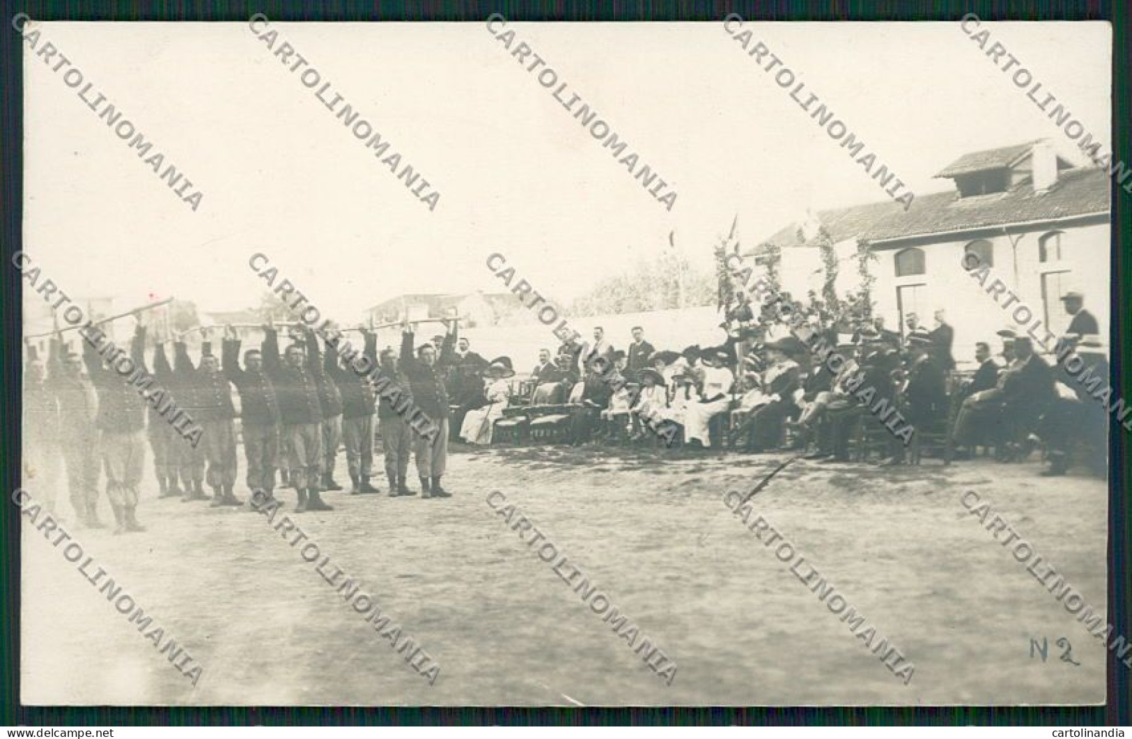 Rovigo Caserma Battaglione Fanteria Esercizi Ginnici Foto Cartolina EE5663 - Rovigo