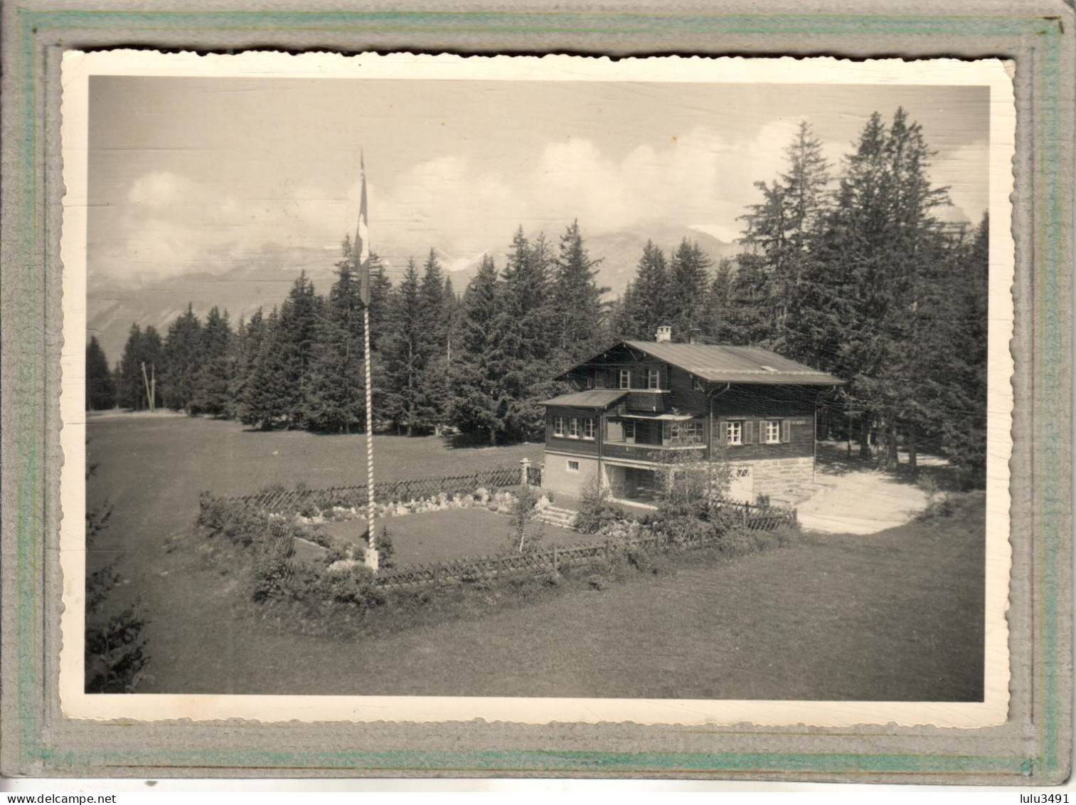 CPSM Dentellée (Suisse-VS) CRANS-sur-SIERRE - Le Chalet Les Biollyrs En 1950 - Sierre