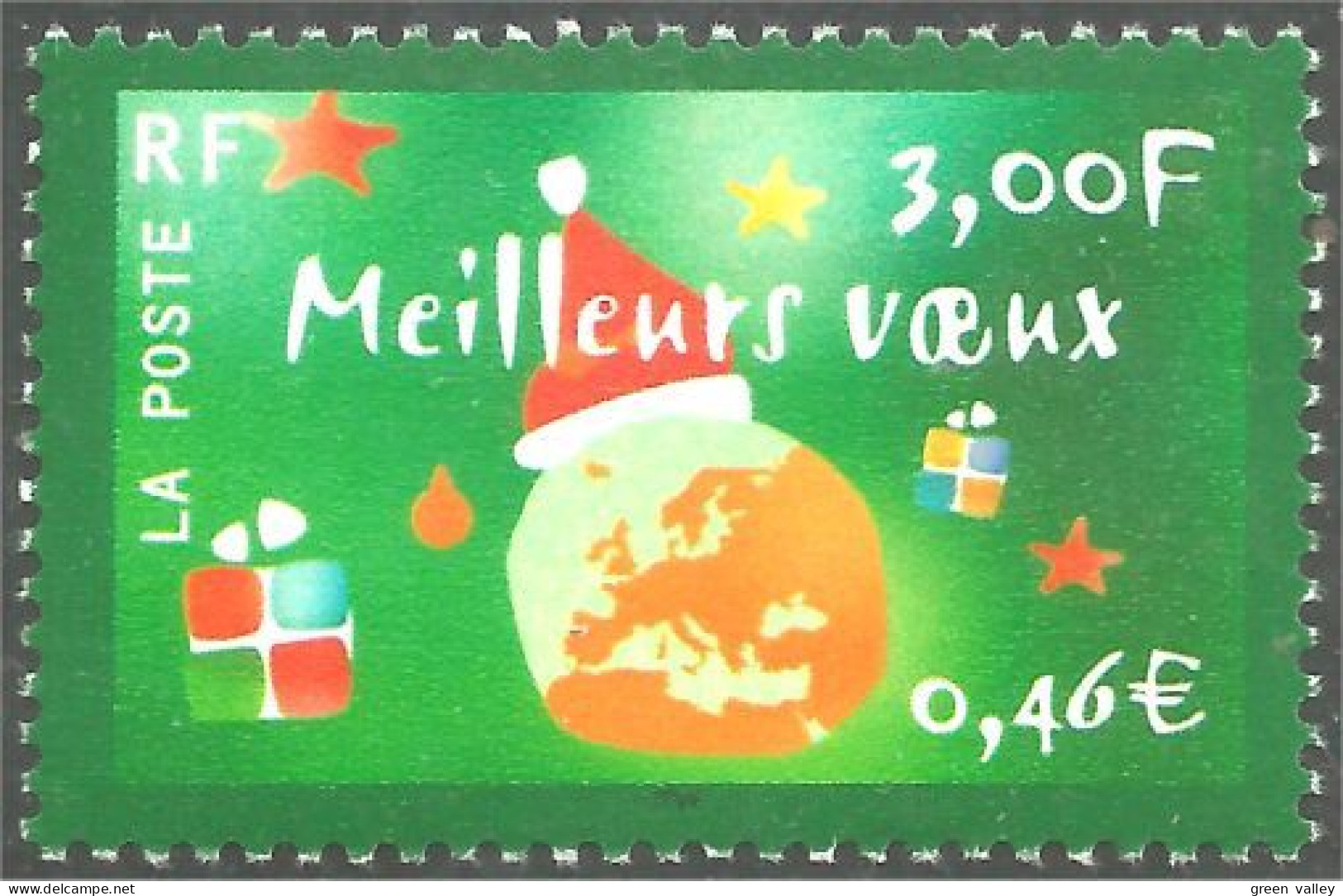 363 France Yv 3363 Bonne Année Happy New Year MNH ** Neuf SC (3363-1b) - Autres & Non Classés