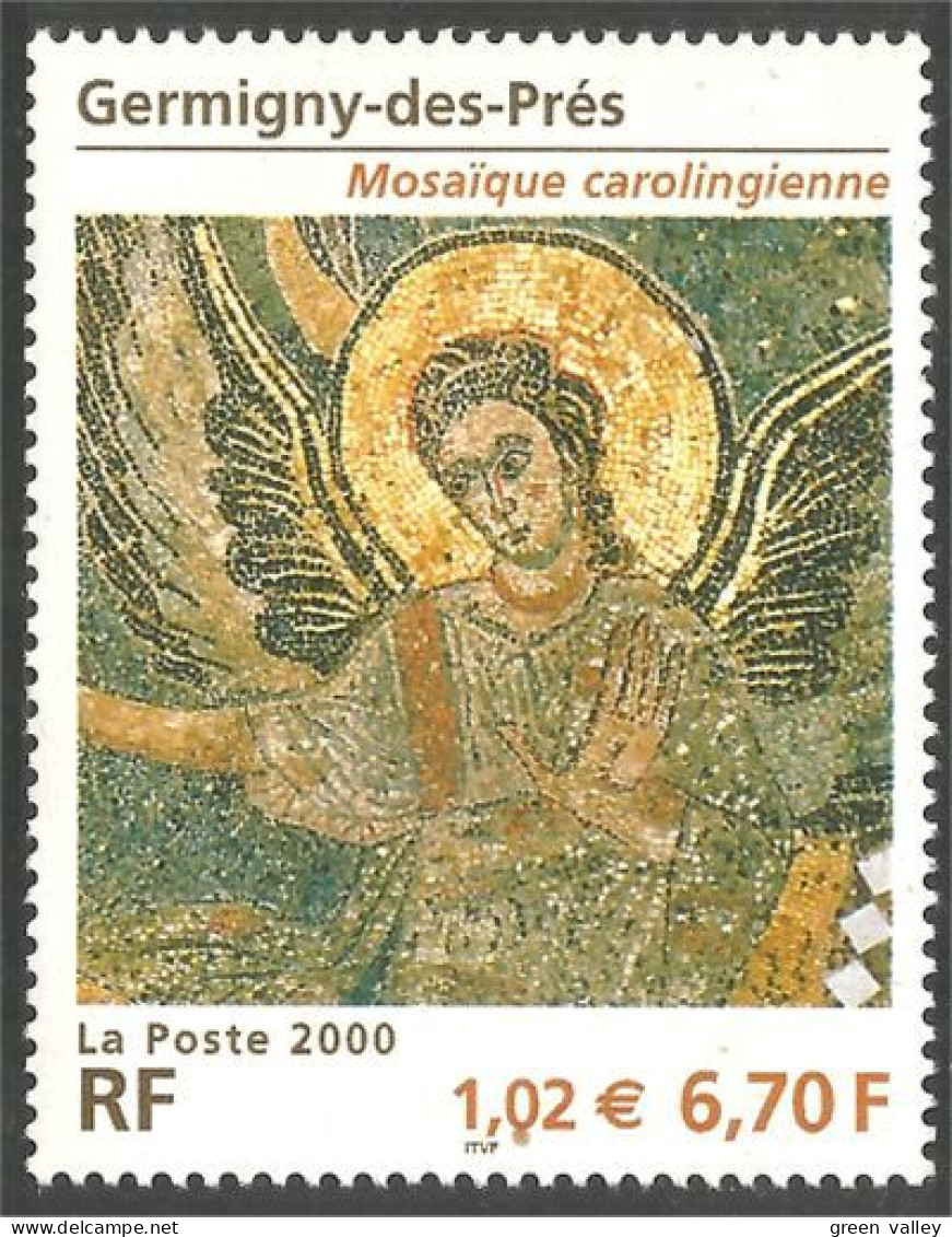 363 France Yv 3358 Mosaique Mosaic Germiny Des Prés MNH ** Neuf SC (3358-1c) - Religión
