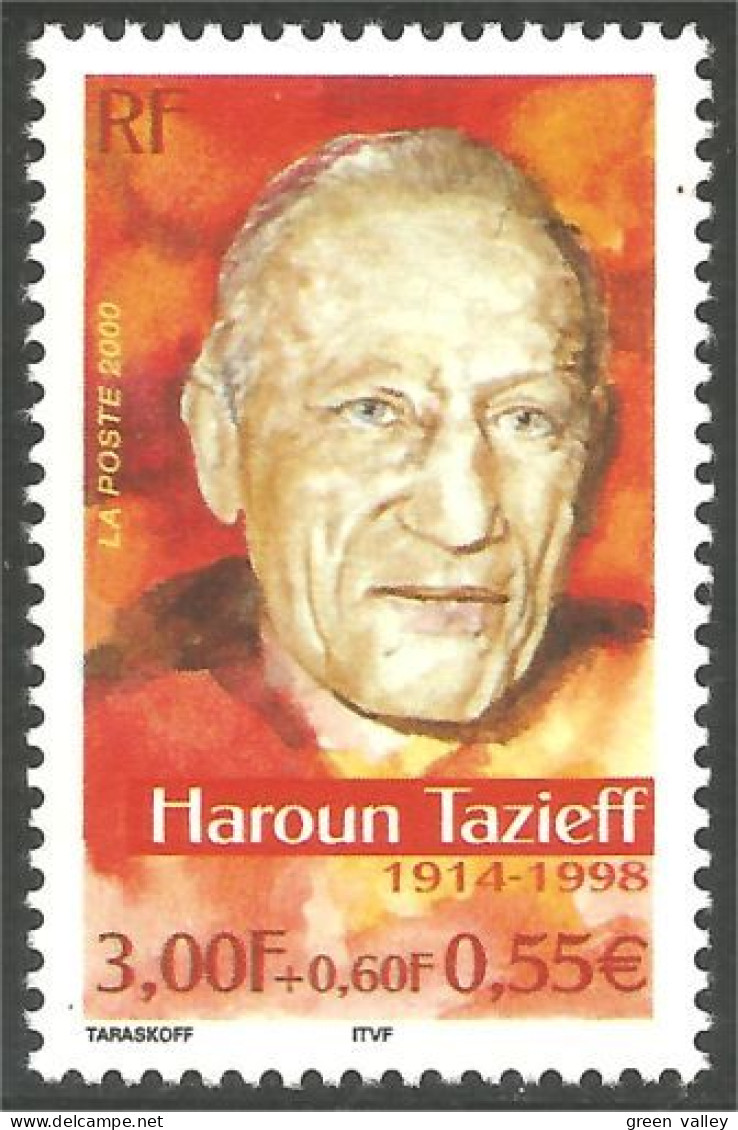 363 France Yv 3344 Haroun Tazieff Volcan Volcano MNH ** Neuf SC (3344-1) - Esploratori