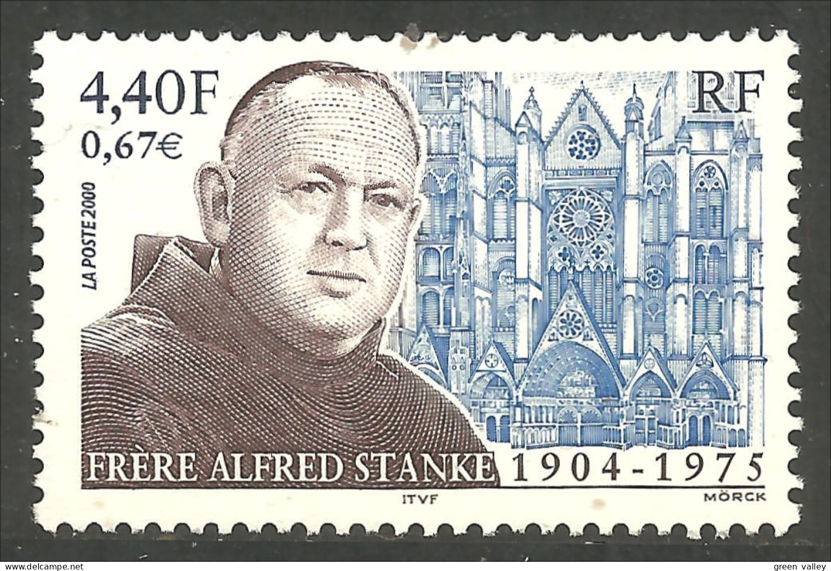 363 France Yv 3349 Frère Albert Stanke Franciscain MNH ** Neuf SC (3349-1c) - Onderzoekers