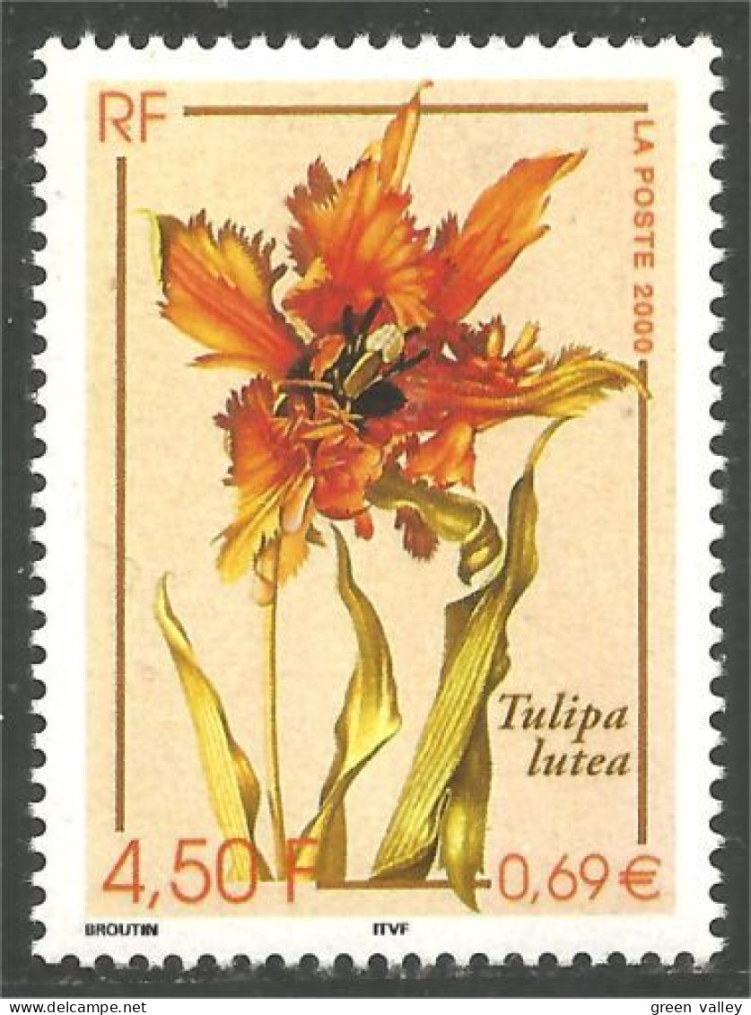 363 France Yv 3335 Tulipe Tulipa Tulip Fleur Flower Blume MNH ** Neuf SC (3335-1a) - Ungebraucht