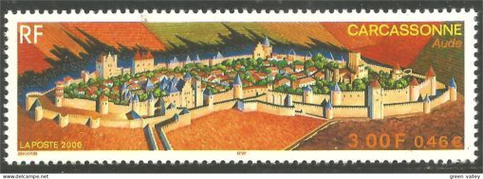 363 France Yv 3302 Cité Carcassonne MNH ** Neuf SC (3302-1b) - Andere & Zonder Classificatie