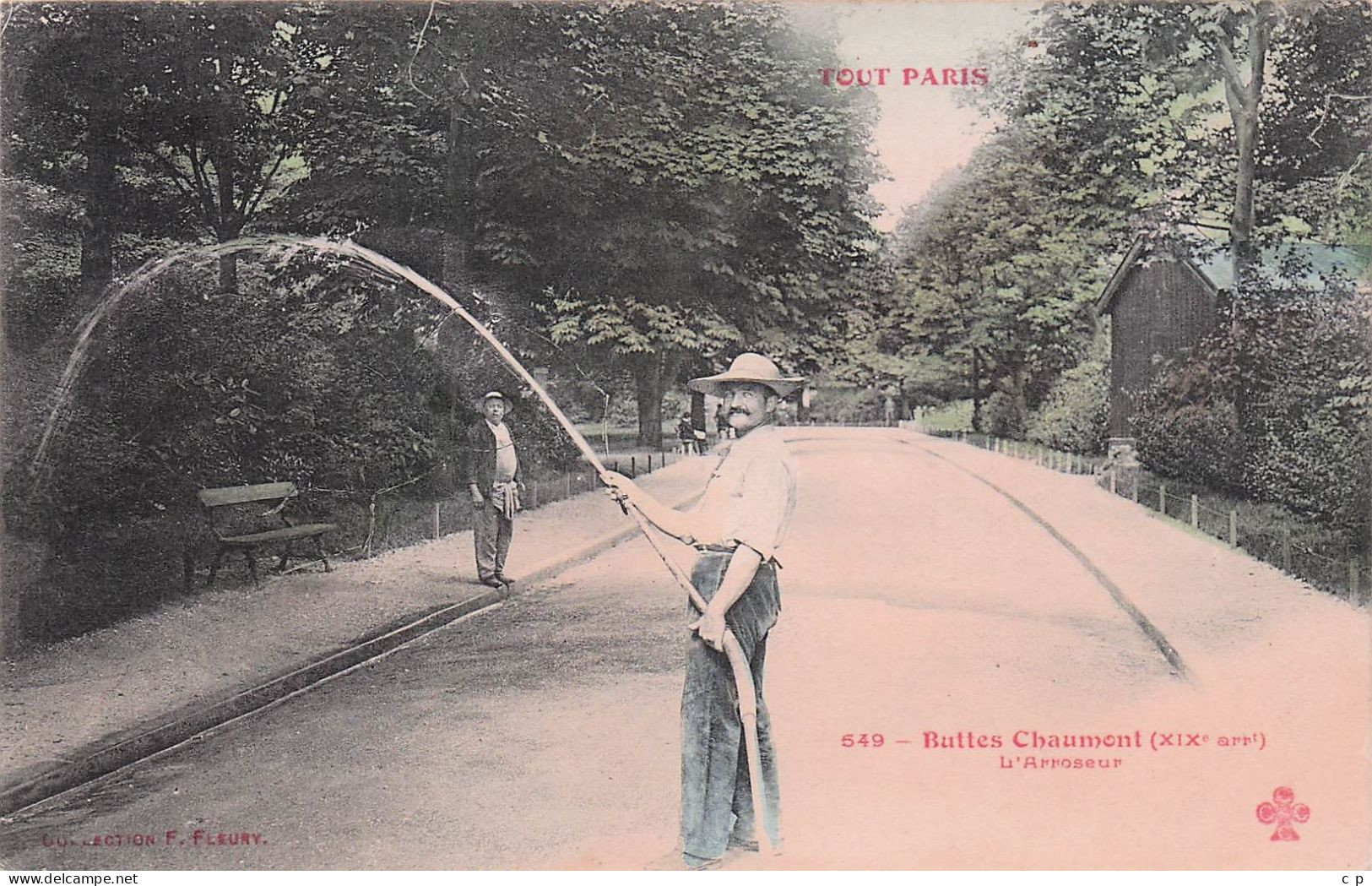 Paris - Butte Chaumont - L'Arroseur   - CPA °J - Arrondissement: 19