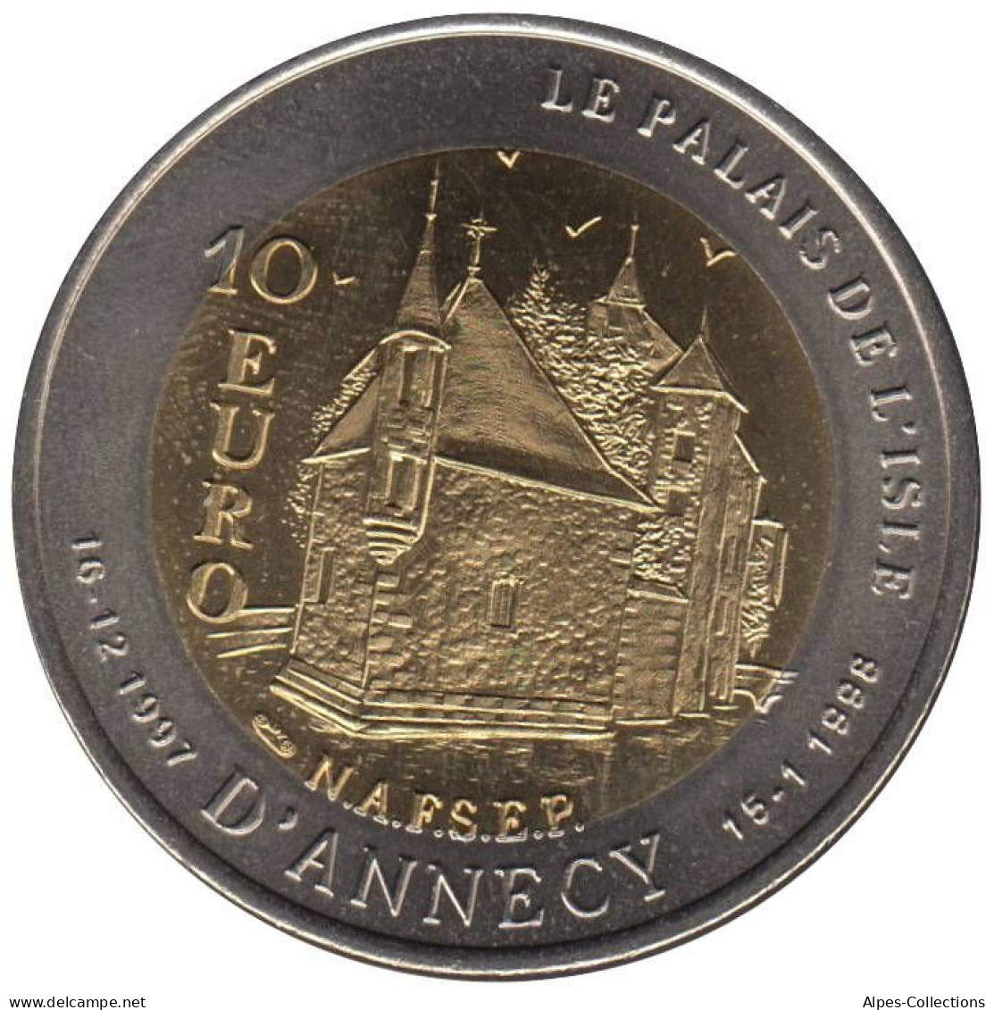 ANNECY - EU0100.2 - 10 EURO DES VILLES - Réf: T235 - 1997 - Euro Der Städte