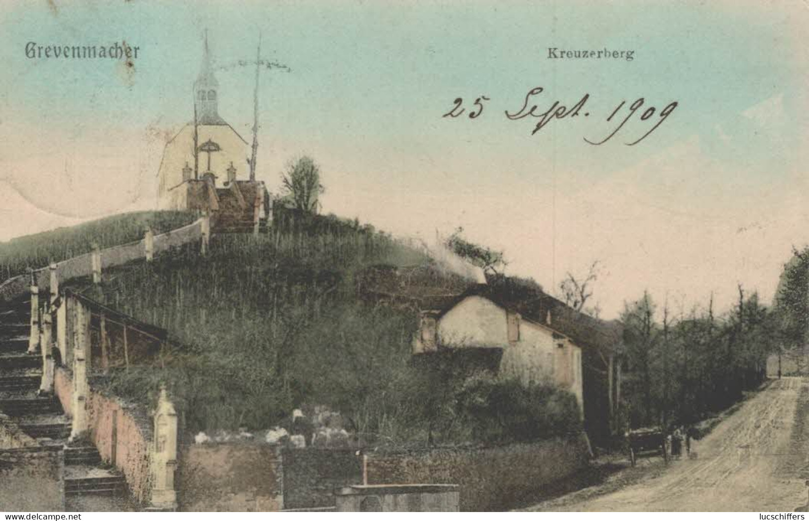 Grevenmacher - Kreuzerberg - Colorisée - 2 Scans - Echternach