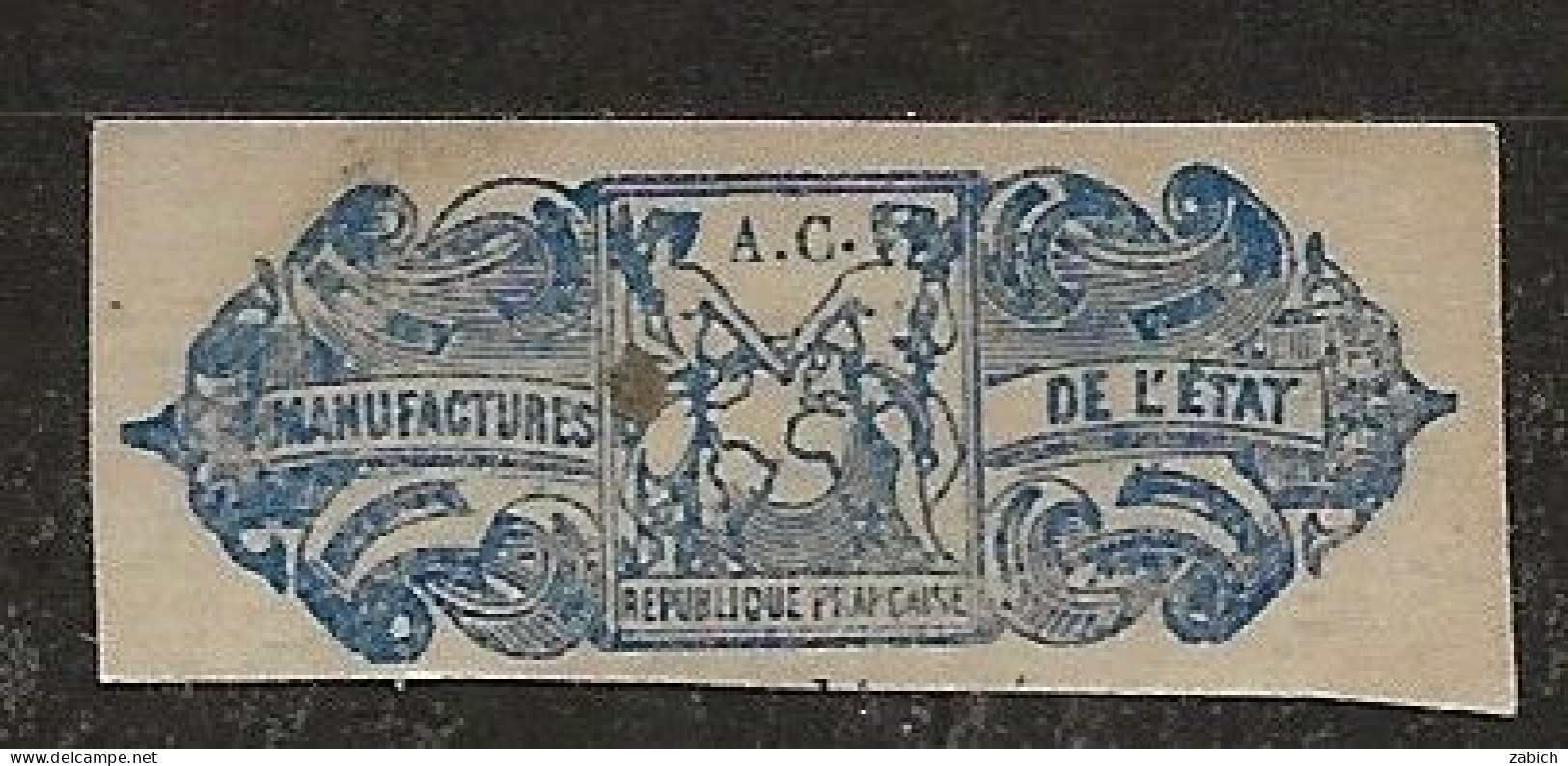 FISCAUX FRANCE ALLUMETTES   N°33 SANS VALEUR INDIQUEE BLEU COTE 85€ - Altri & Non Classificati