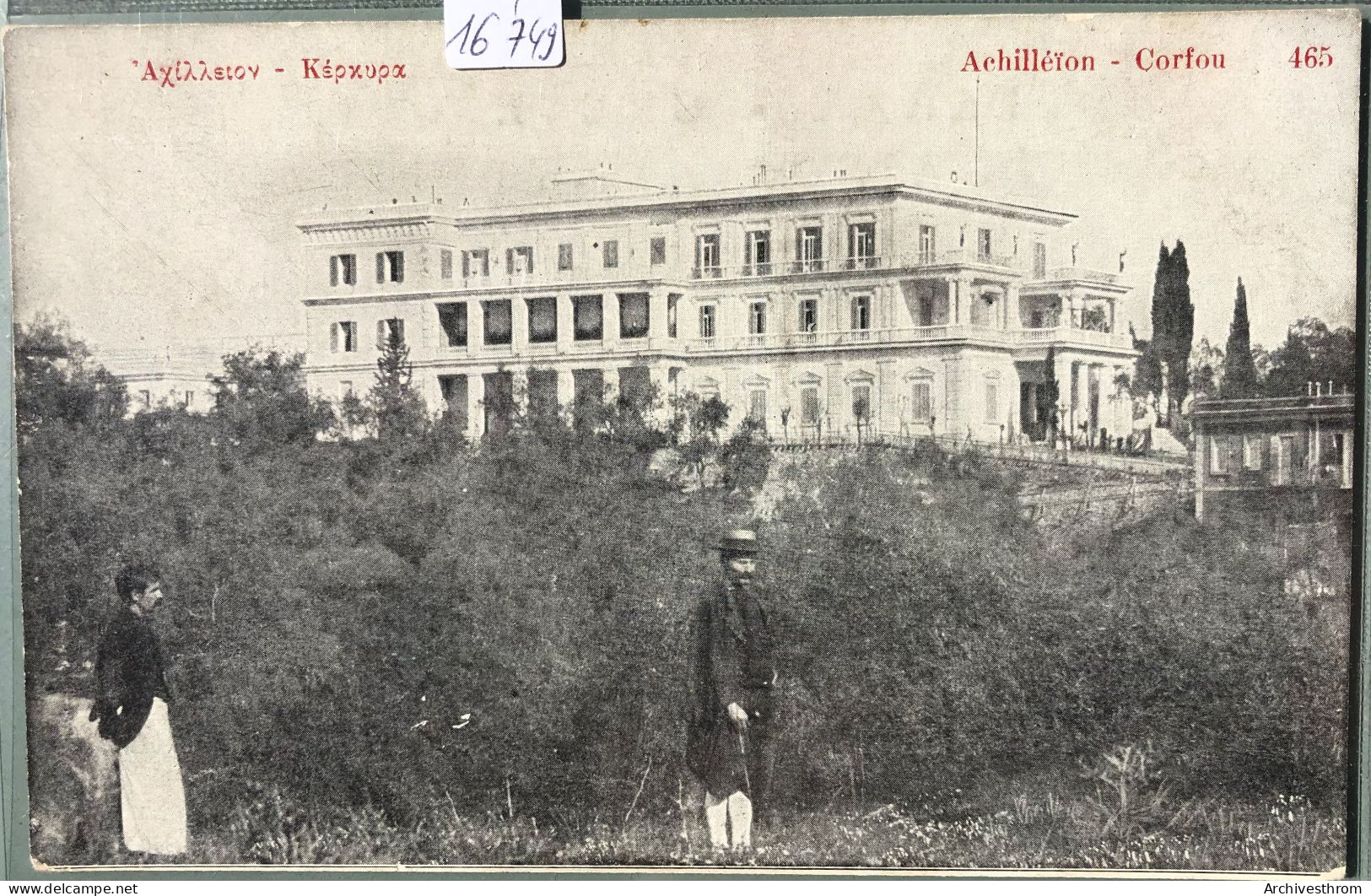 Grèce - Corfou : Achilléion - Années 1910 (16'749) - Grecia