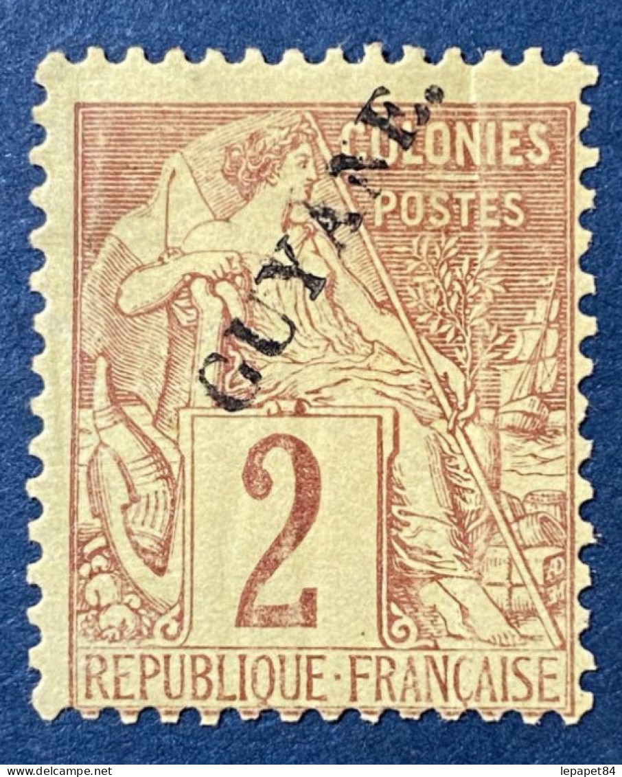 Guyane YT N° 17 Neuf* Sans Gomme Signé RP - Unused Stamps