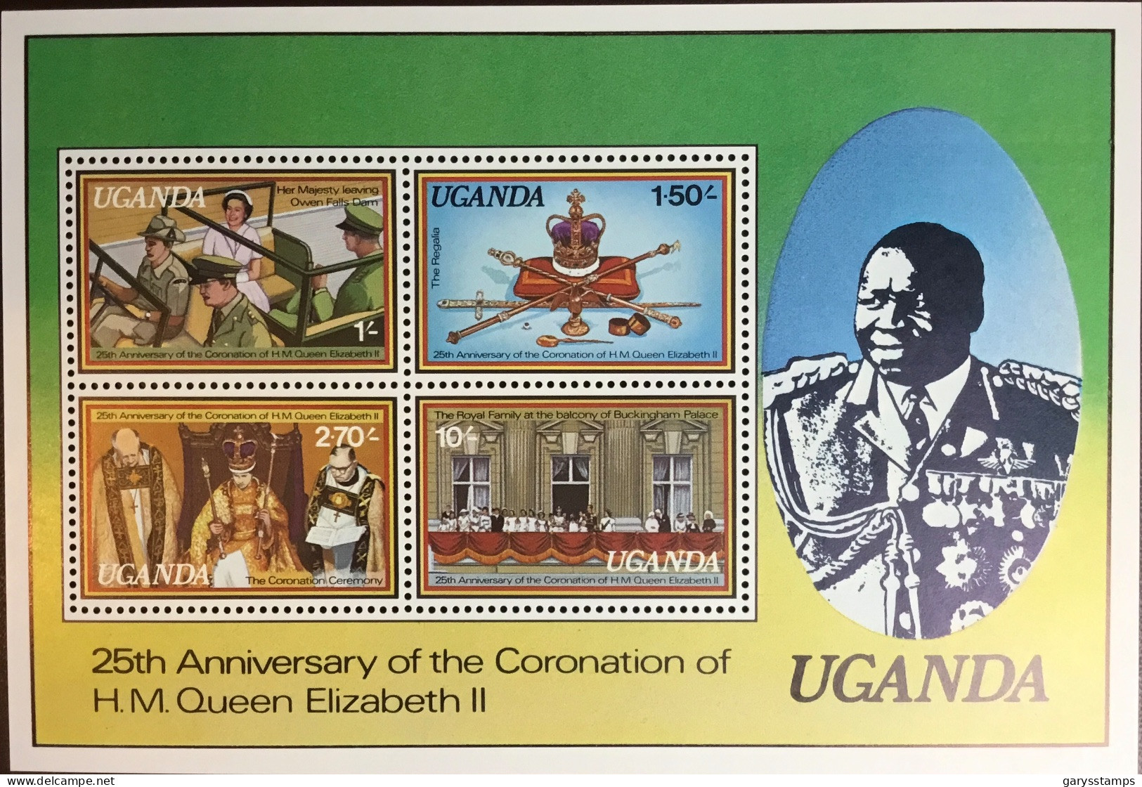 Uganda 1979 Coronation Anniversary Minisheet MNH - Uganda (1962-...)