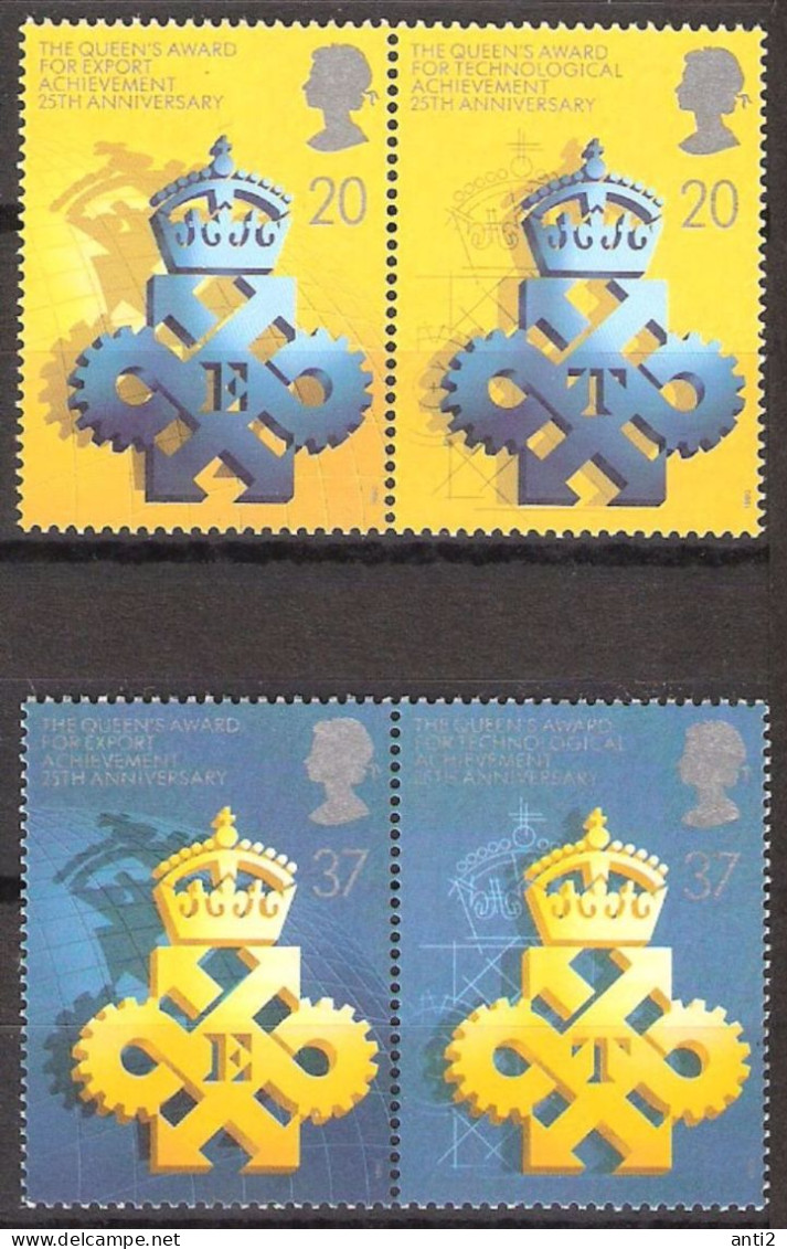 Great Britain  1990 25 Years Of Awards By The Queen  Mi  1266-1269 MNH(**) - Ungebraucht