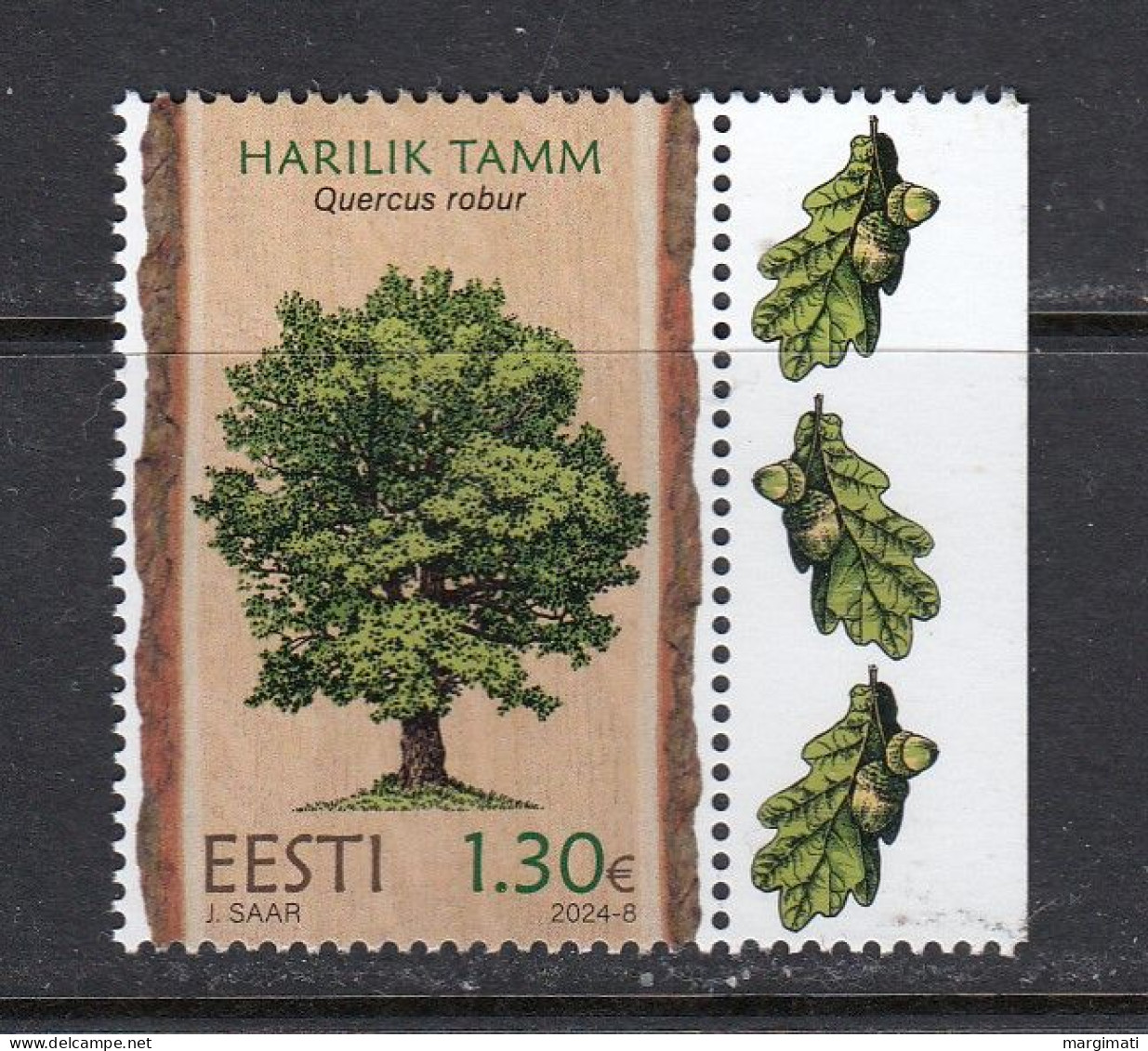 Estland 2024. Estonian Forest Trees- Oak. MNH. - Estonie