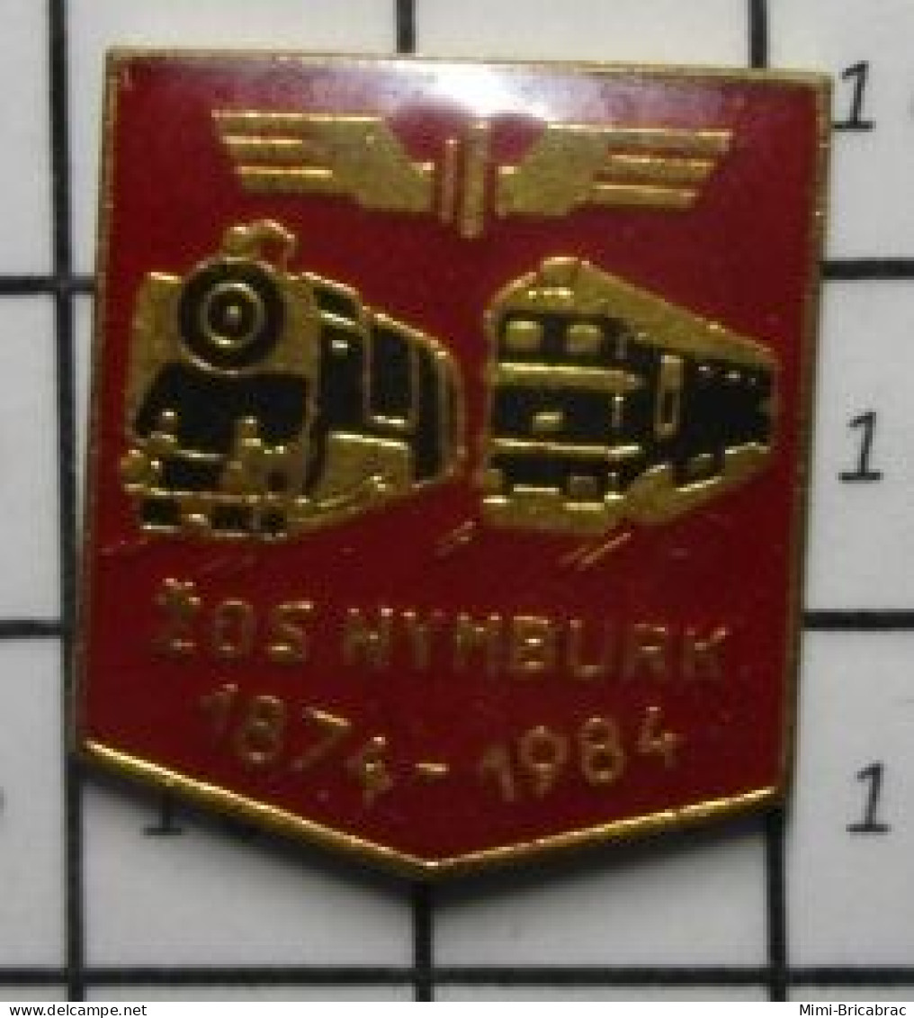 1618A  Pin's Pins / Beau Et Rare : TRANSPORTS / TRAINS ZOS NYMBURK 1874-1984 - Trasporti