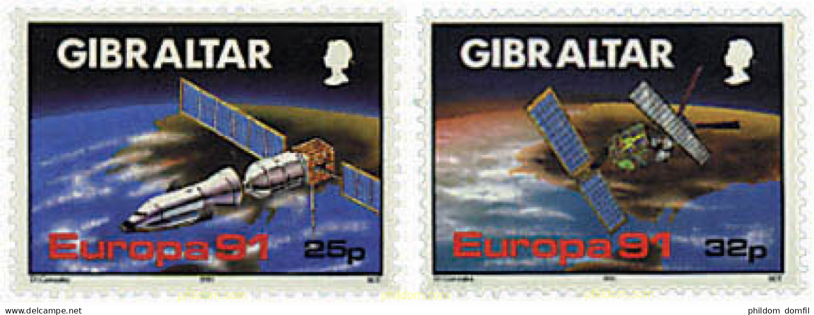 82467 MNH GIBRALTAR 1991 EUROPA CEPT. TELECOMUNICACIONES - Gibraltar