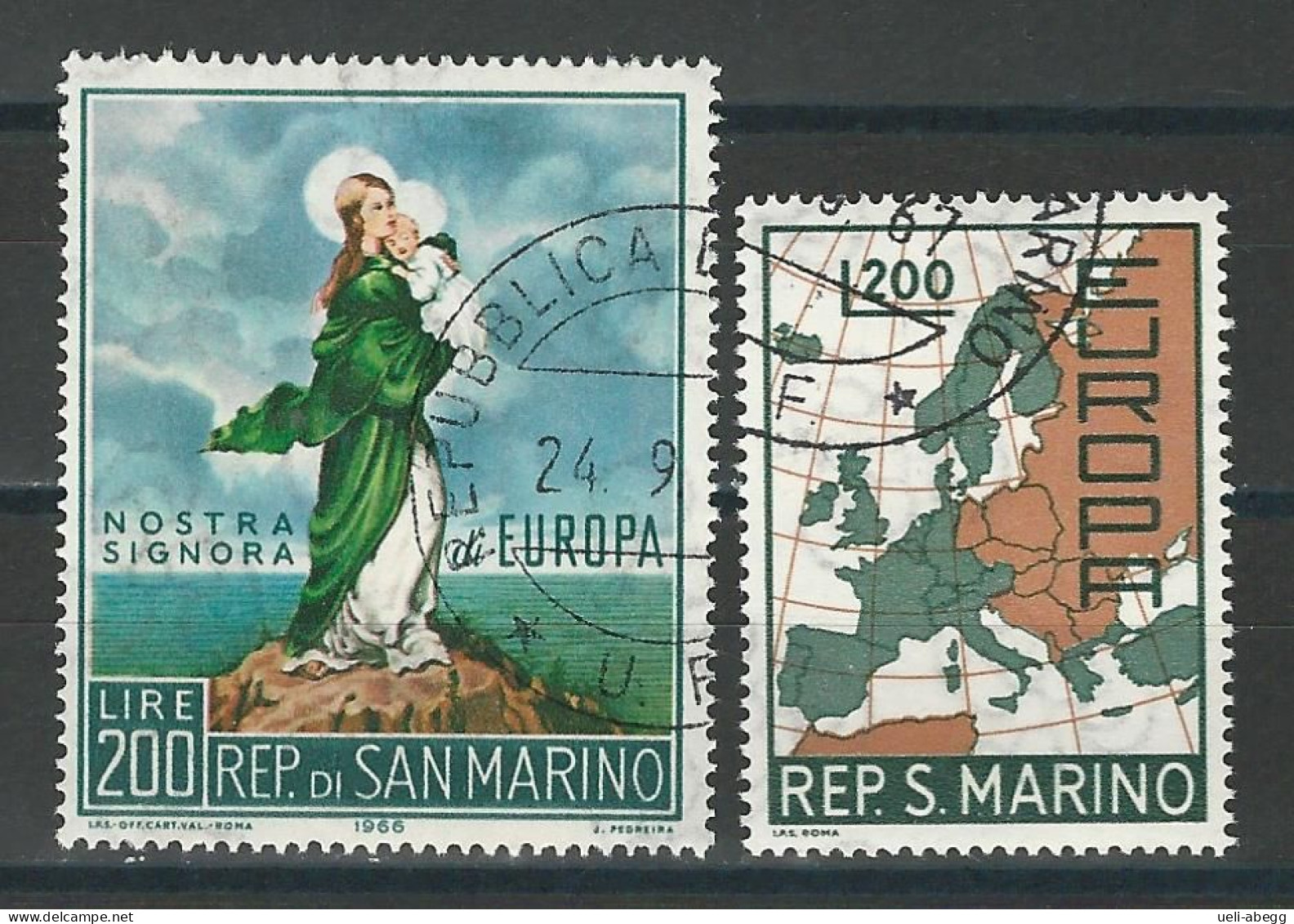 San Marino Mi 879, 890 O - Usati