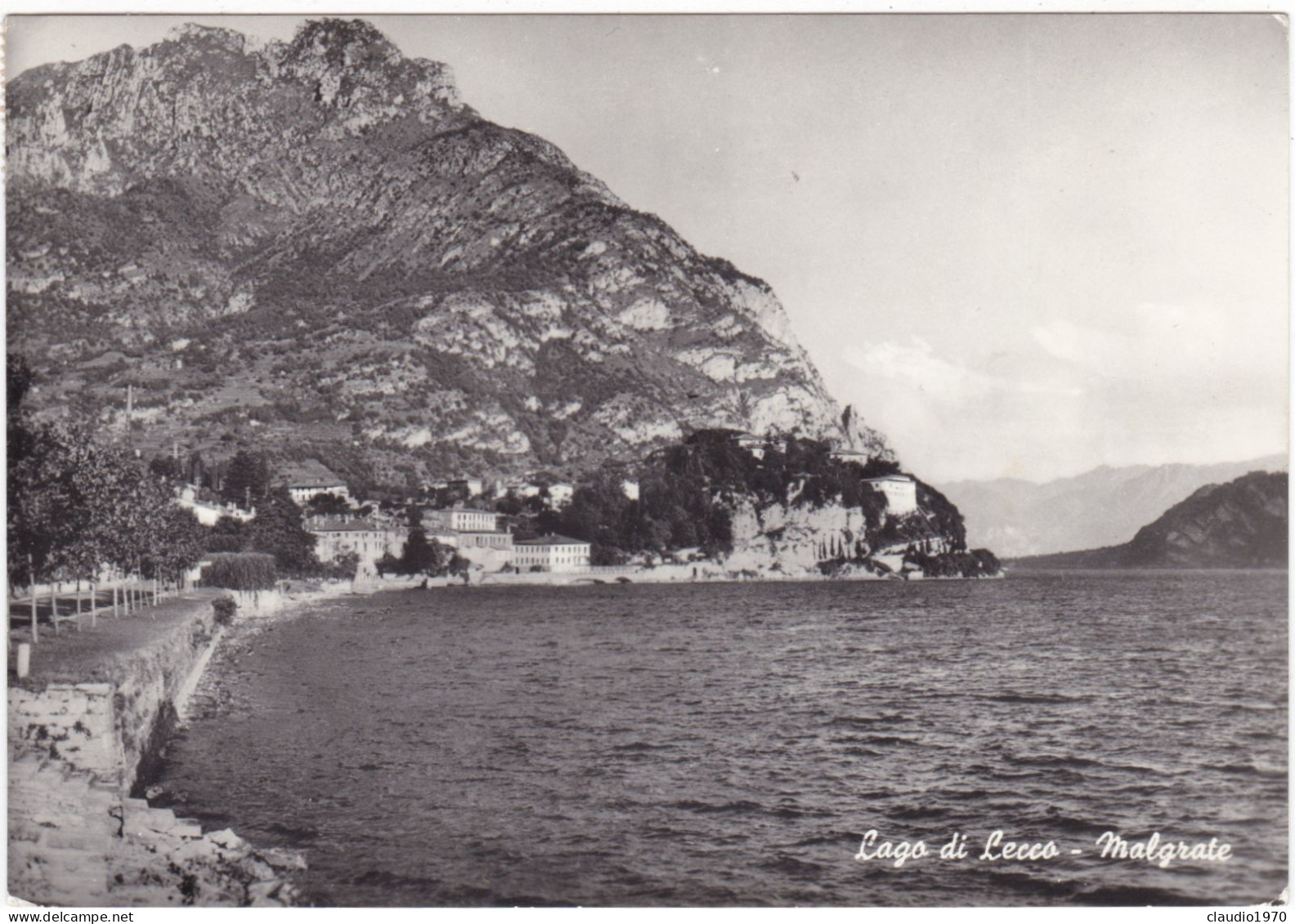 LAGO DI LECCO - CARTOLINA  - MALGRATE - VIAGGIATA PER TRENTO - 1964 - Lecco