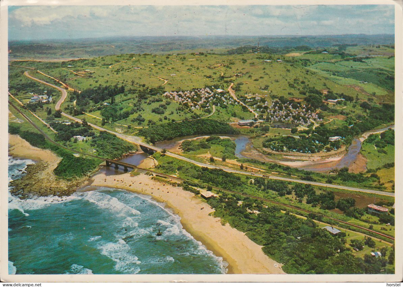 South Africa - Hibberdene - South Coast Natal - Railway With Bridge - Aerial View - Nice Stamp - Südafrika