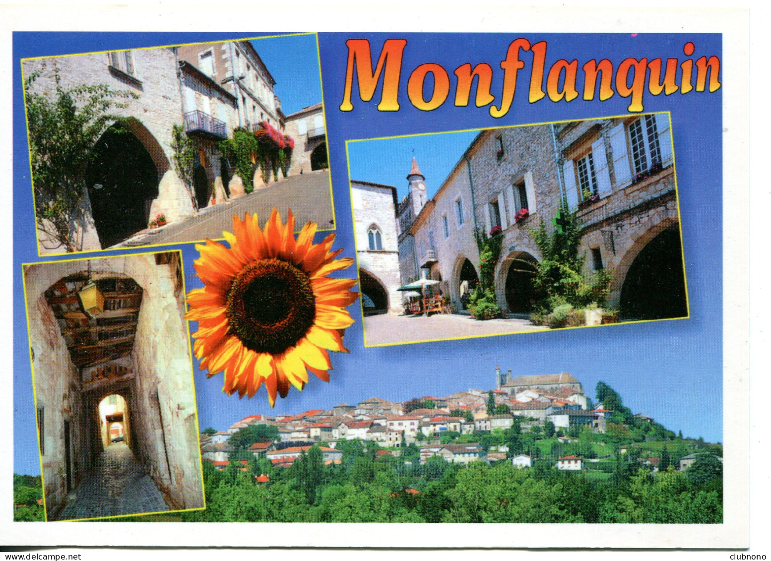 CPSM - MONFLANQUIN - CARTE MULTIVUES (IMPECCABLE) - Monflanquin