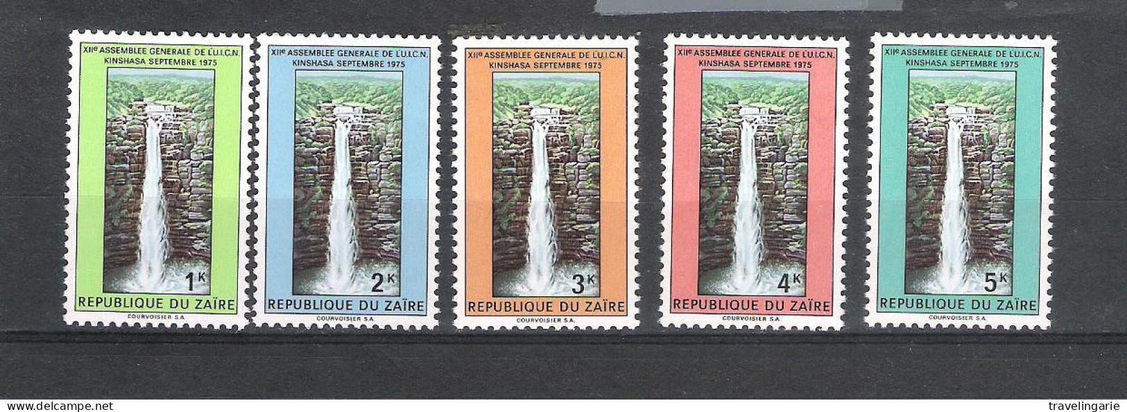 Zaire 1975 12th General Assemblee U.I.C.N. WATERFALL MNH ** - Unused Stamps