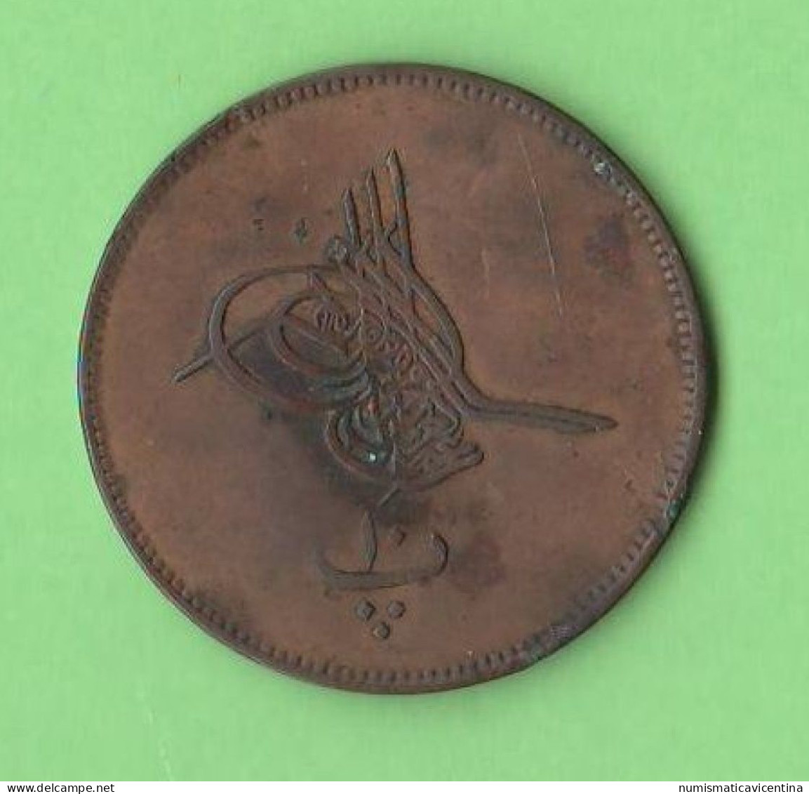 Egitto 20 Para 1869 Egypte Anno 9° AH 1277 Sultan Abdul Aziz Bronze Coin - Egipto
