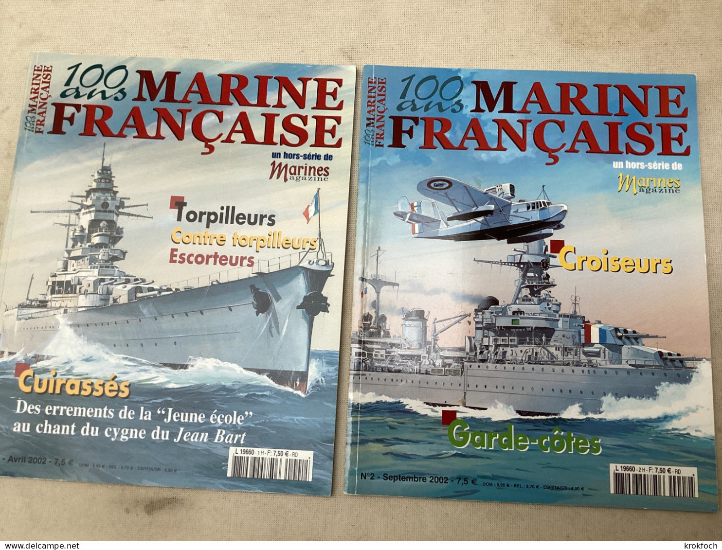 Marines Magazine - 2 N° Hors-série Croiseurs Cuirassés Torpilleurs Escorteurs - Très Nombreuses Photos - Bateaux