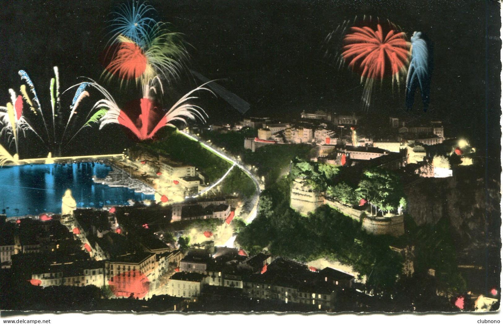 CPSM - MONACO -  ILLUMINATIONS ET FETES DE NUIT (IMPECCABLE) - Mehransichten, Panoramakarten