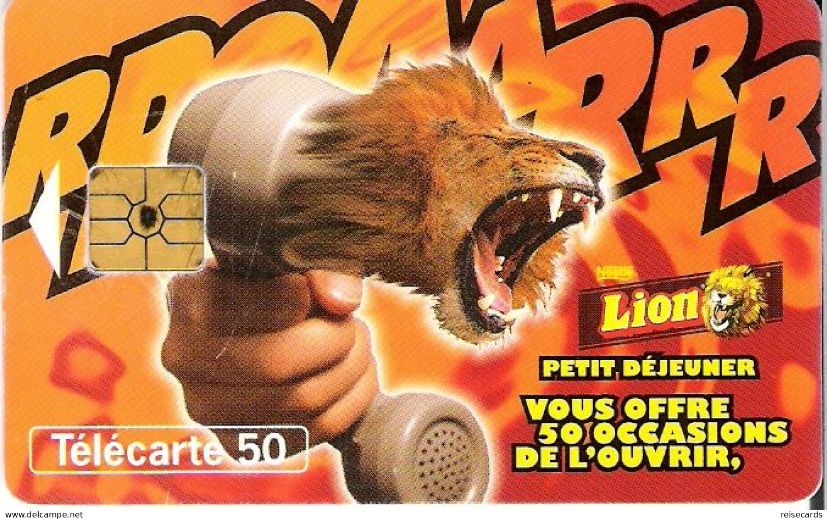 France: France Telecom 11/97 F803 Nestlé, Lion Petit Déjeuner - 1997