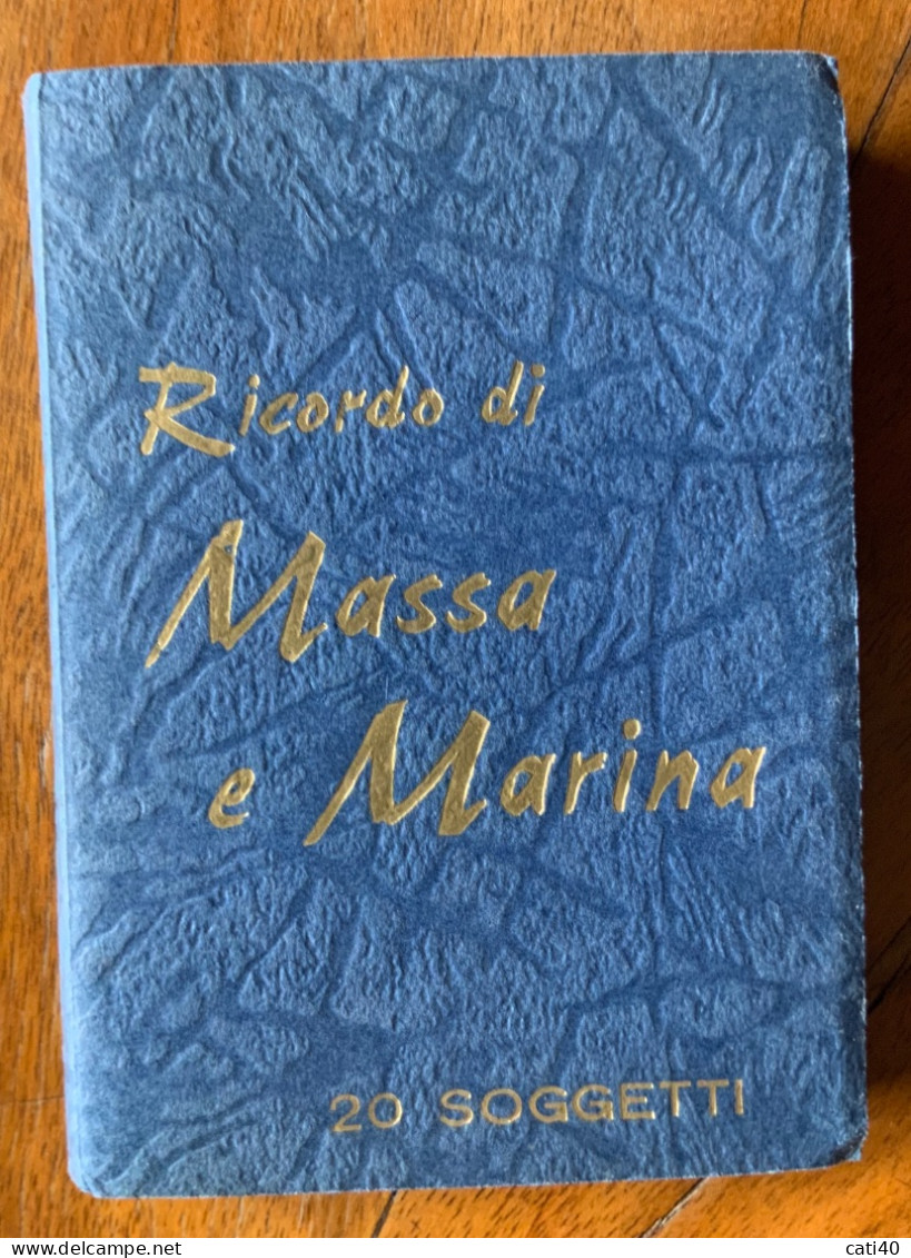 RICORDO DI MASSA E MARINA - 20 SOGGETTI -. ED. R.ZANNONI  & C. - MASSA - Dim. 8x11 - Perfettamente Conservato - Massa