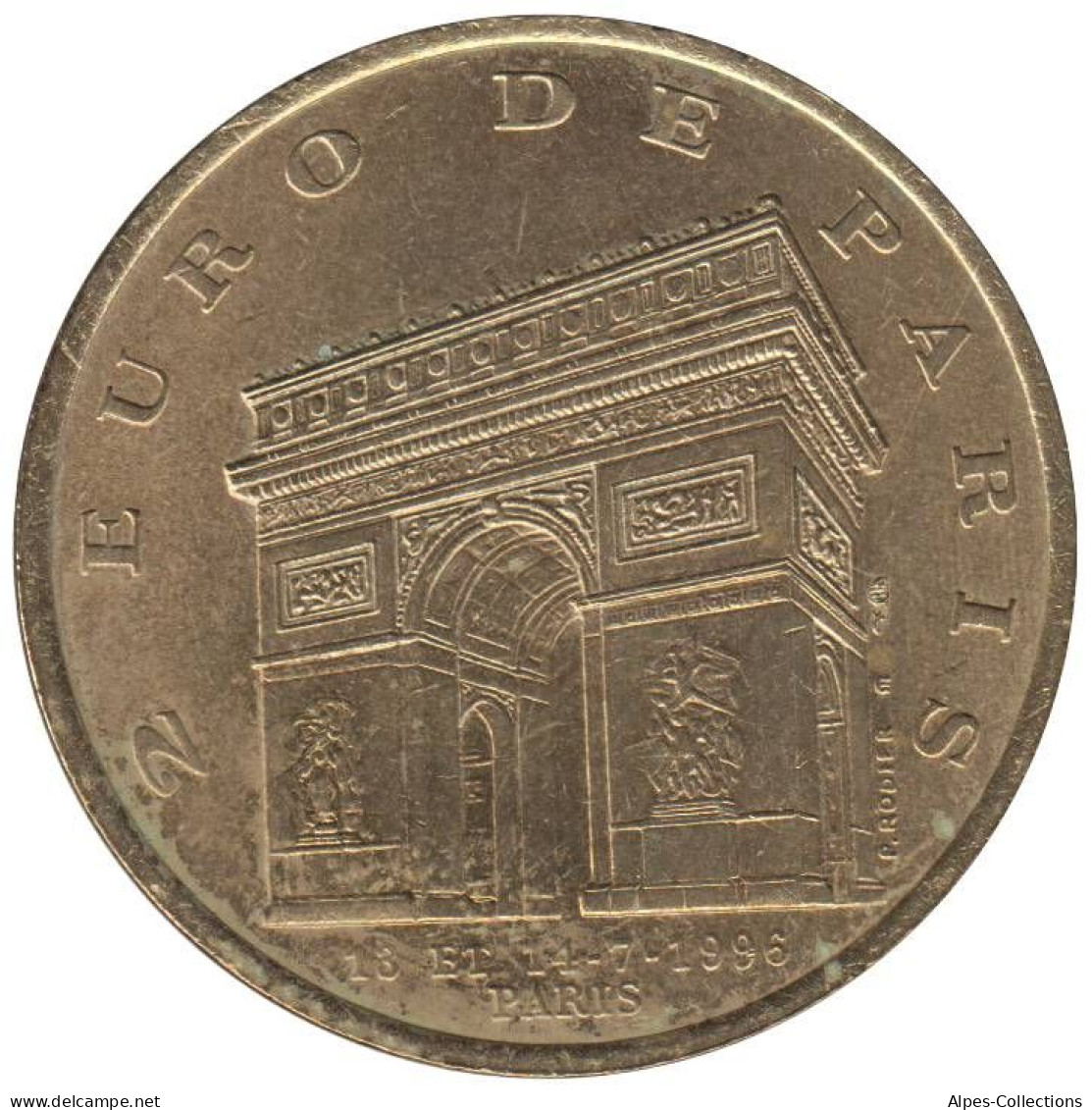 PARIS - EU0020.4 - 2 EURO DES VILLES - Réf: T194 - 1996 - Euros Des Villes