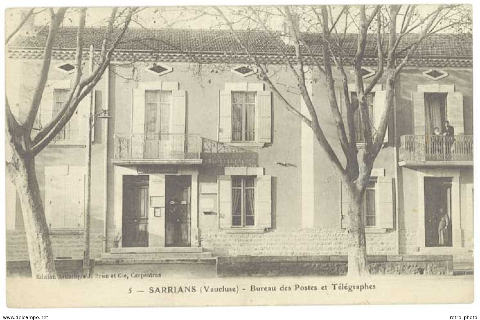 Cpa Sarrians - Bureau Des Postes Et Télégraphes - Sarrians