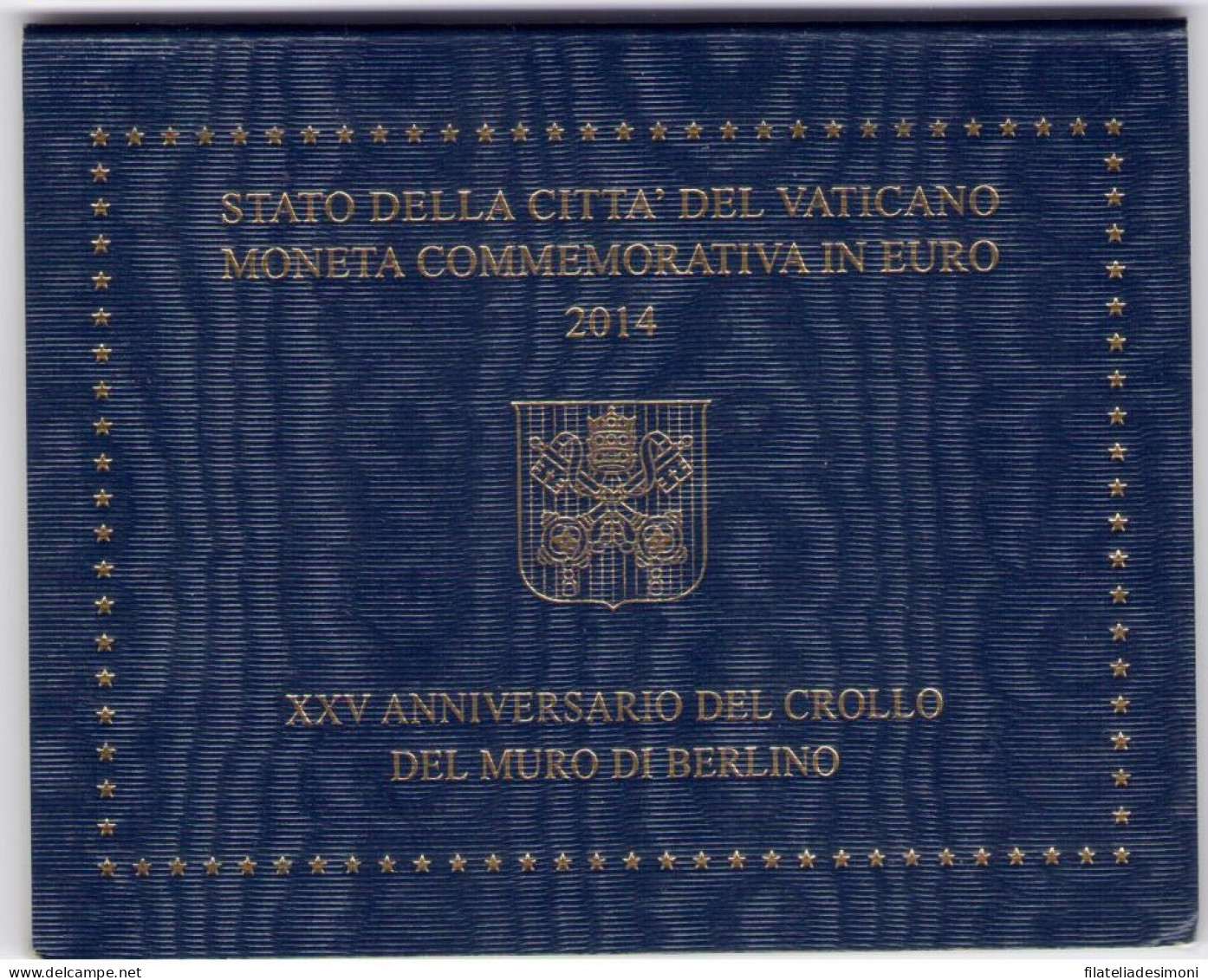 2014 Città Del Vaticano - Muro Di Berlino, 2 Euro In Folder - FDC - Other & Unclassified