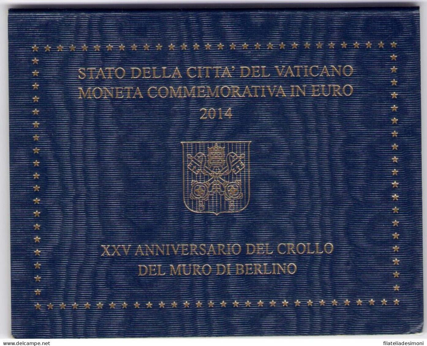 2014 Città Del Vaticano - Muro Di Berlino, 2 Euro In Folder - FDC - Otros & Sin Clasificación