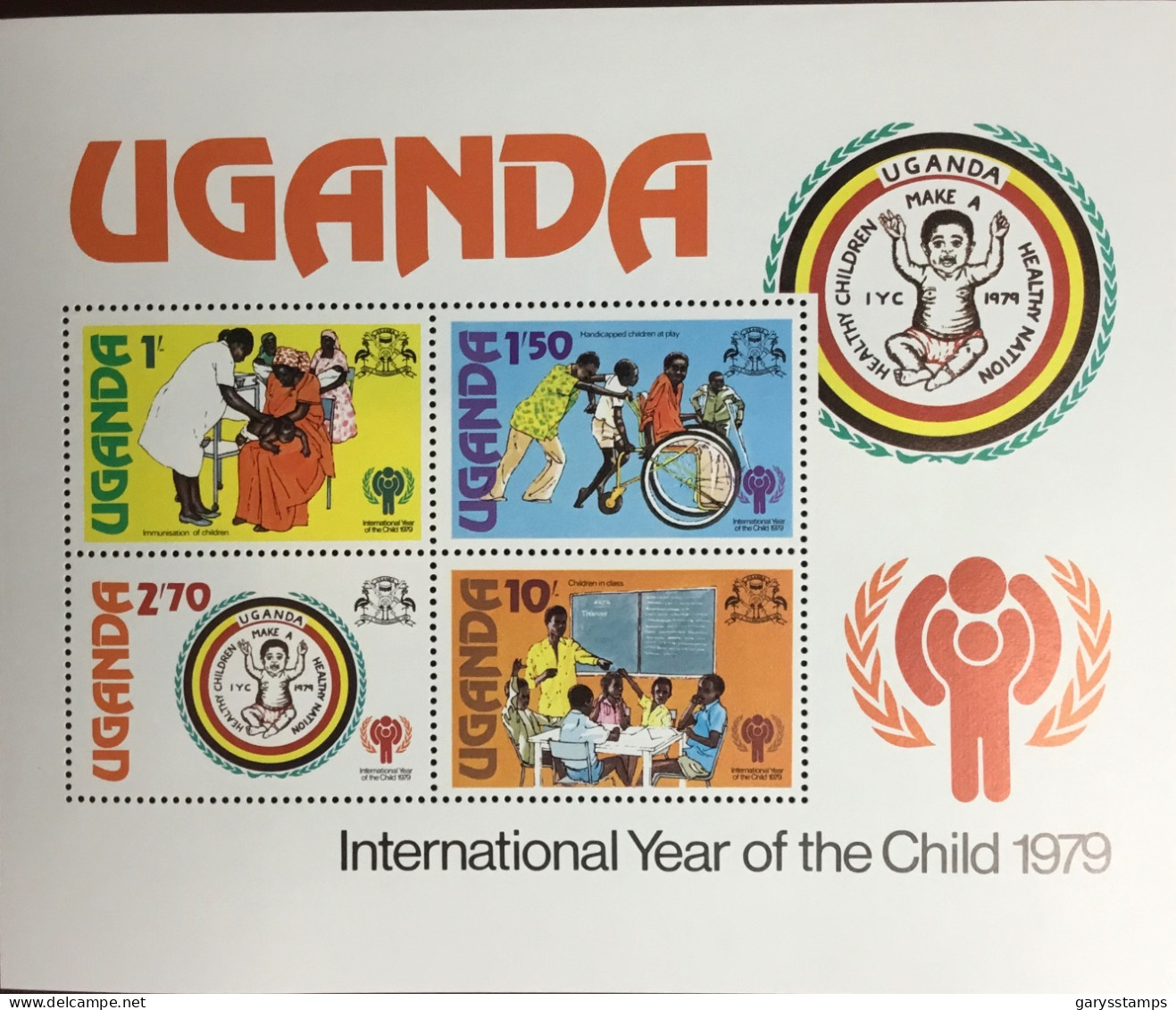 Uganda 1979 Year Of The Child Minisheet MNH - Uganda (1962-...)