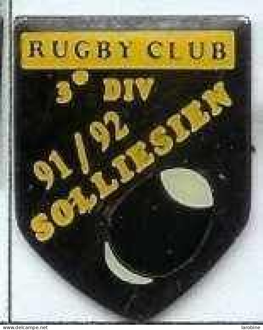 @@ Rugby Club Ballon 3e Division 91-92 Solliesien Sollies Pont Var PACA (2.3x1.8) @@sp195a - Rugby