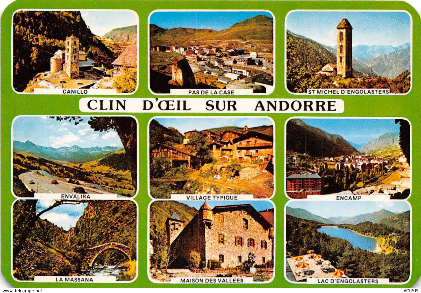 VALLS D ANDORRA Clin D Oeil Sur Andorre 12(scan Recto-verso) MA603 - Andorre