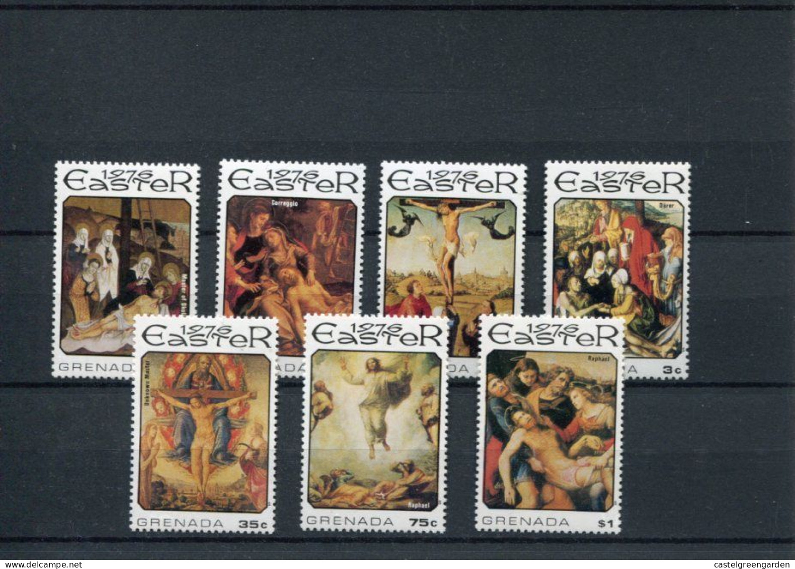 X0044 Grenada, 7 Mint Stamps ** 1976 Easter Differents Paintings Of Raphal Durer - Religie